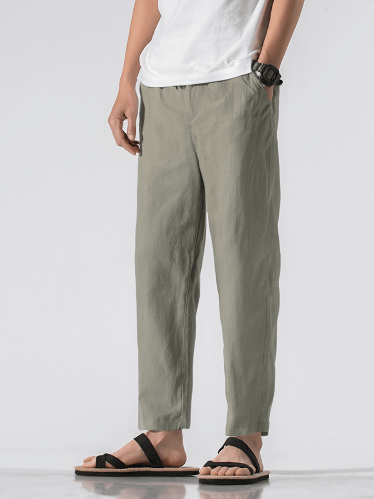 Men's Casual Linen Pants [LINENESE-007]