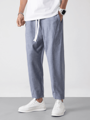 Men's Versatile Ankle-Length Linen Pants [LINENESE-004]