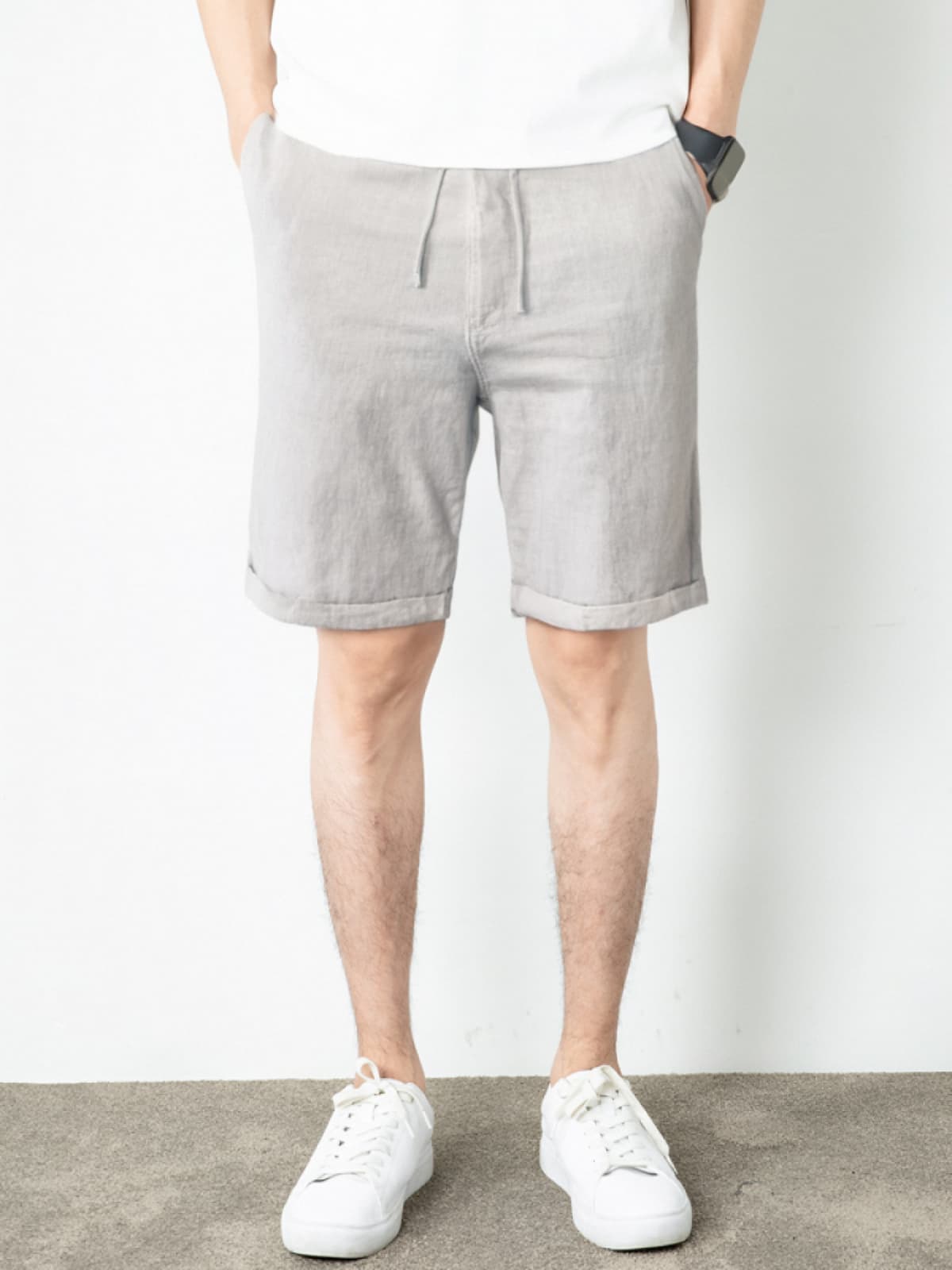 Men's Casual Linen Shorts [LINENESE-001]