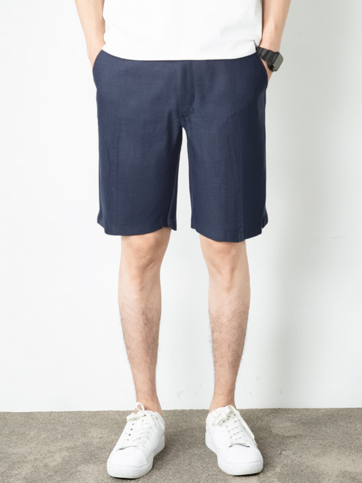 Men's Casual Linen Shorts [LINENESE-003]