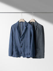 Breathable Men's Linen Blazer [LINENESE-003] 12