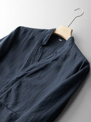 Men's Casual Stand - Collar Linen Jacket [LINENESE-006]