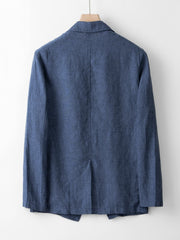 Breathable Men's Linen Blazer [LINENESE-003] 14