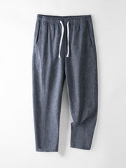 Men's Versatile Ankle-Length Linen Pants [LINENESE-004]