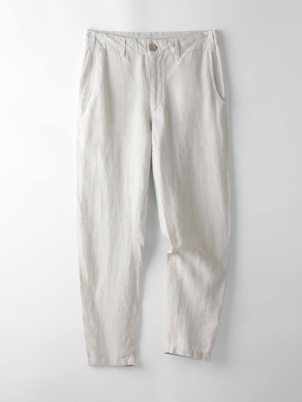 Men's Breathable Ankle-Length Linen Pants [LINENESE-006]