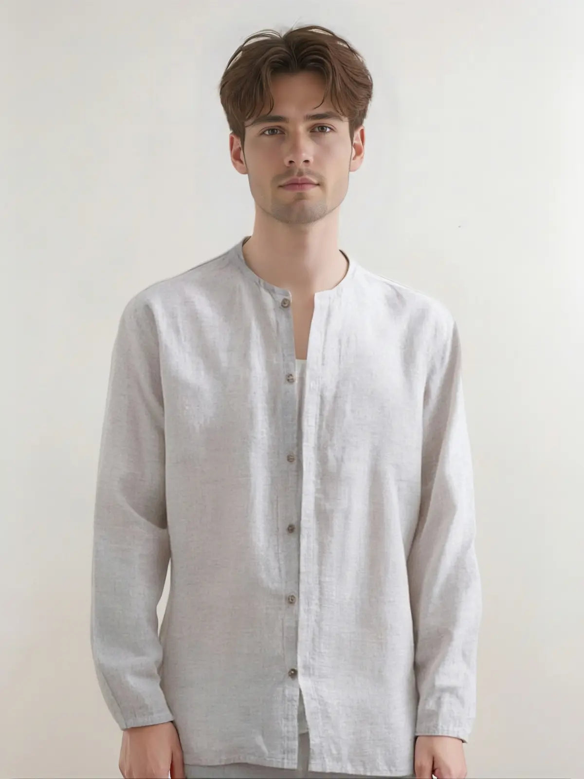 Simple Men's Linen Shirt [LINENESE-003]