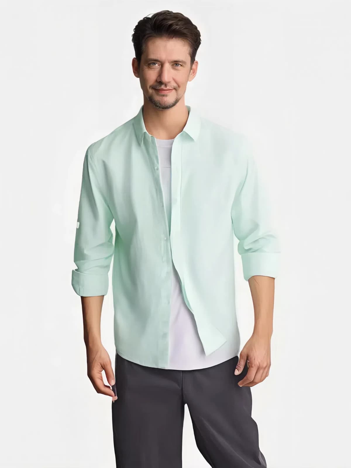 Breathable Men's Linen Shirt [LINENESE-007] 11