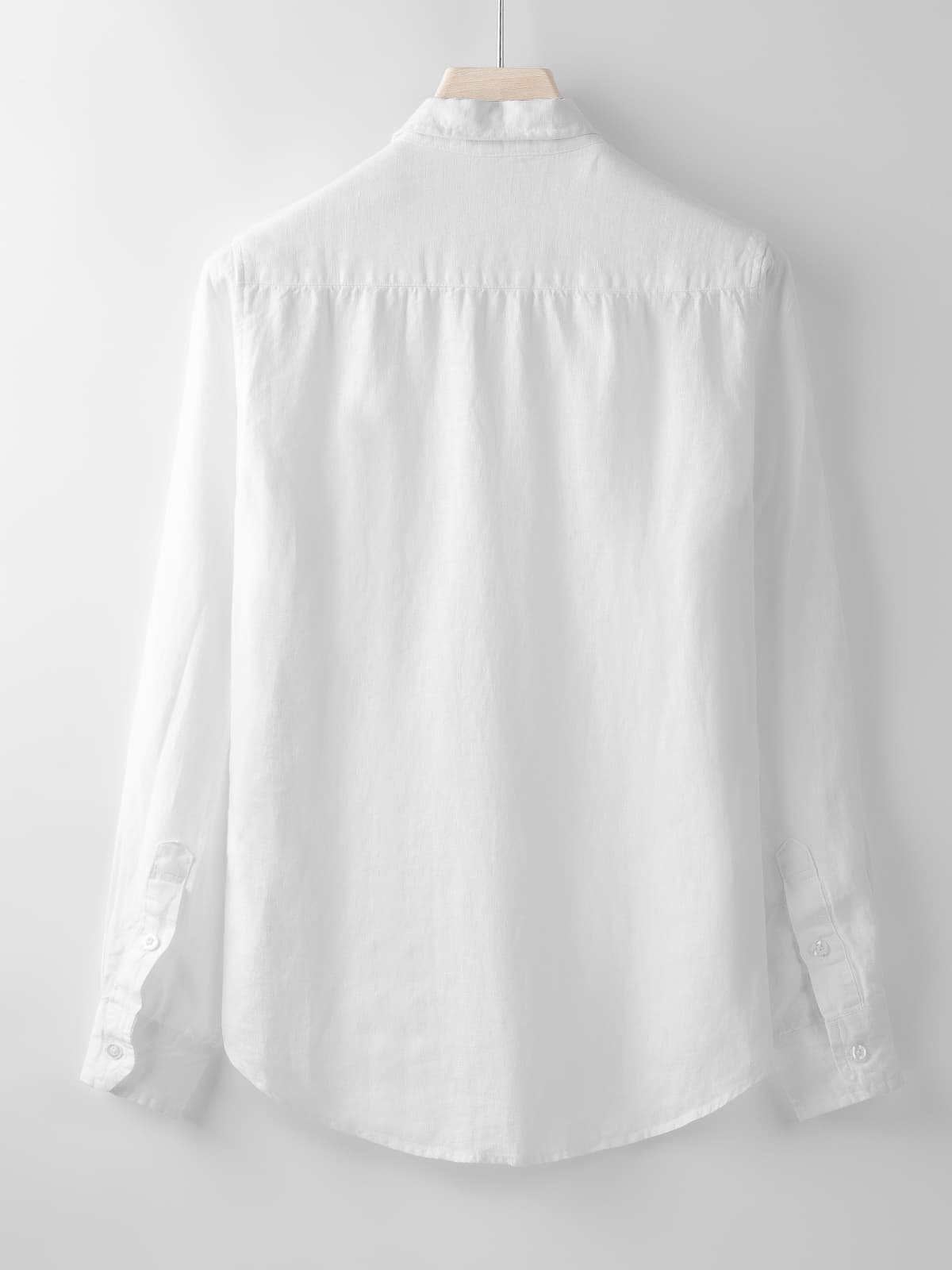 Breathable Men's Linen Shirt [LINENESE-001] White 2