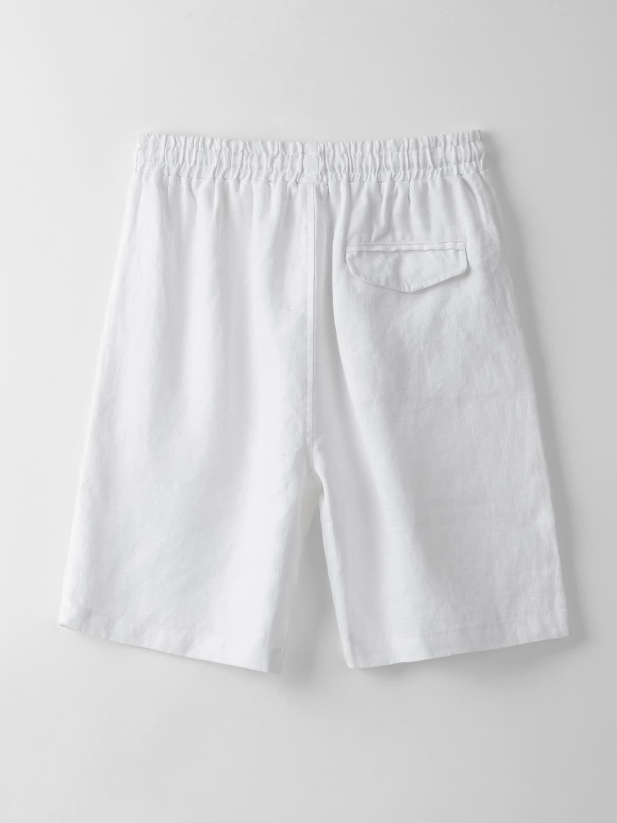 Men's Natural Linen Shorts [LINENESE-004]