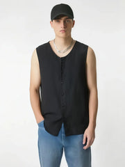 Men's Casual Linen Vest [LINENESE-006]